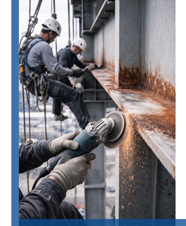 Зачистка металла от ржавчины и подготовка поверхностей в Чернушке