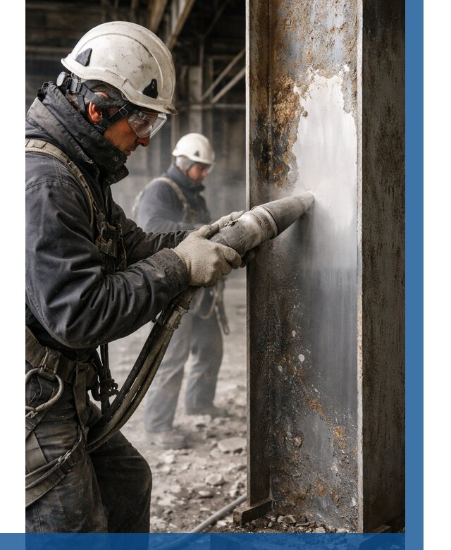 Удаление старой краски с металла в Чернушке от 457 р. | ВЫСОТНИК-Чрш