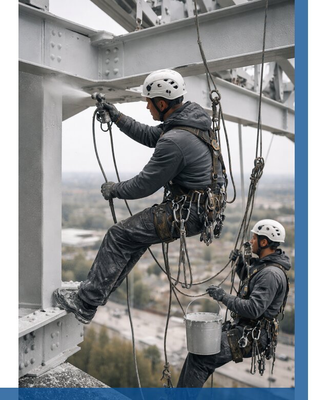 Покраска металлоконструкций на высоте в Чернушке 355 р |ВЫСОТНИК-Чрш