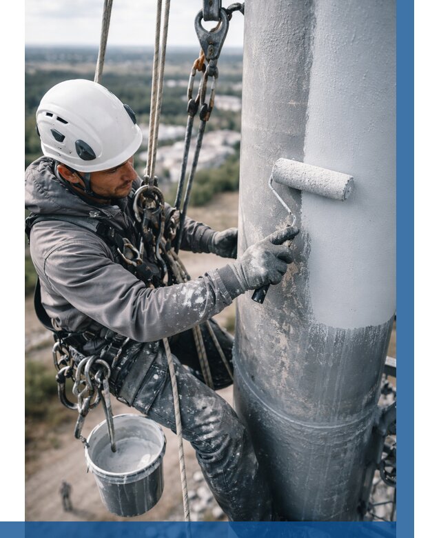 Покраска мачт связи под ключ в Чернушке от 863 р. | ВЫСОТНИК-Чрш
