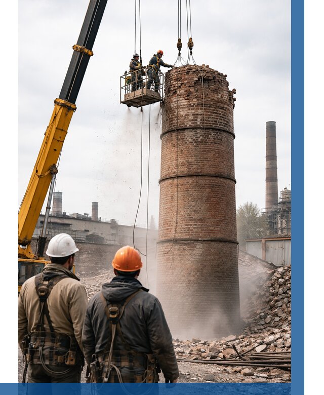 Демонтаж дымовой трубы в Чернушке от 91404 р. | ВЫСОТНИК-Чрш, смета