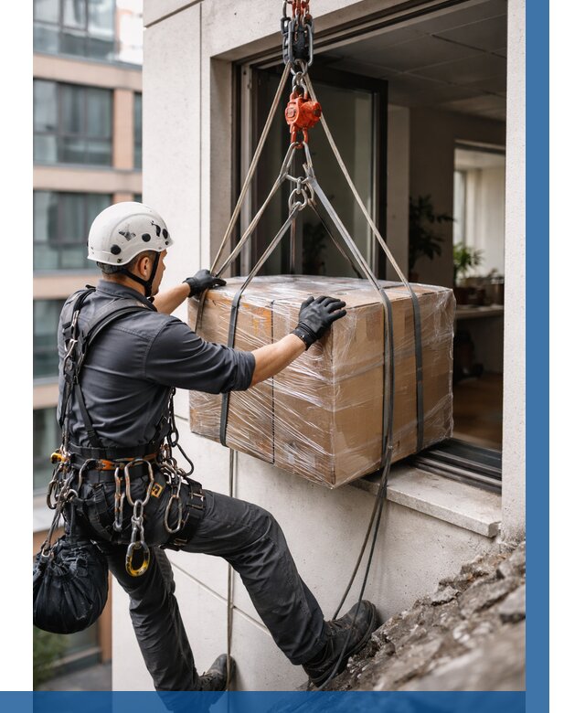 Подъем груза через окно в Чернушке от 4570 р. | ВЫСОТНИК-Чрш