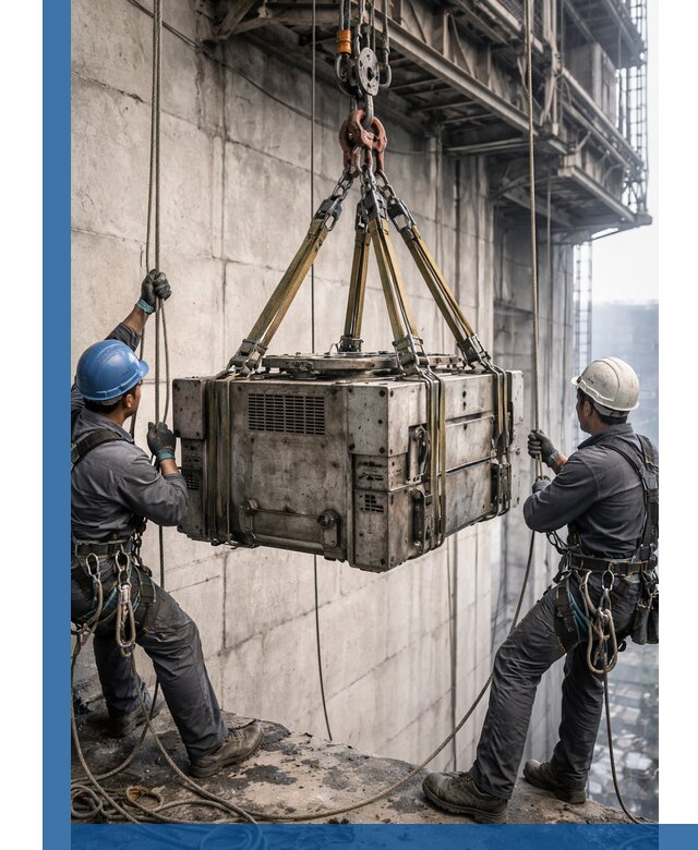 Такелажные работы на высоте, подъем и монтаж грузов в Чернушке