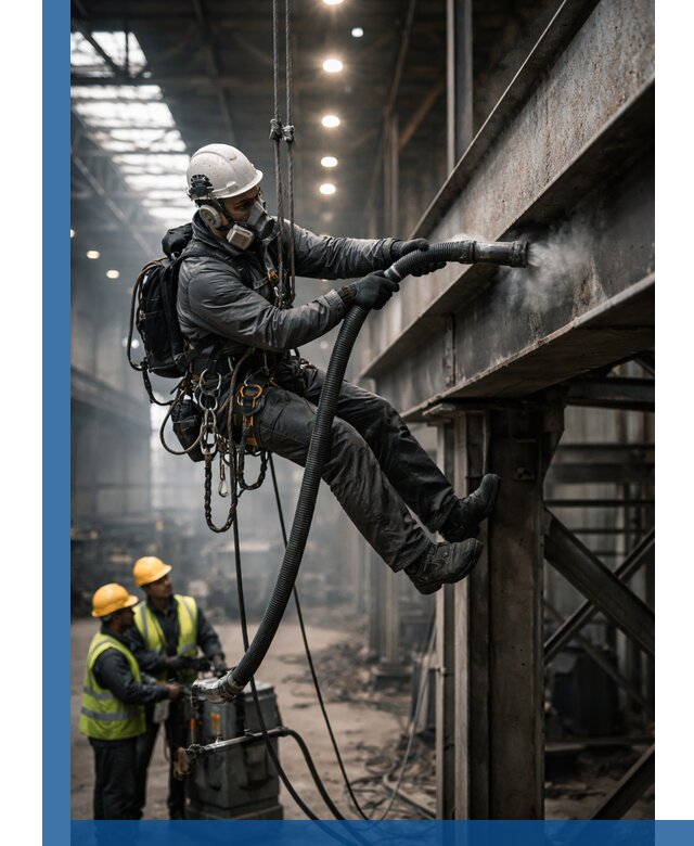 Обеспыливание конструкций в цехах промышленного производства в Чернушке