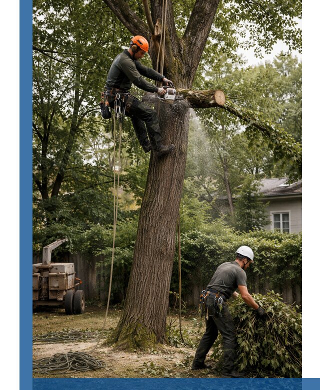 Кронирование деревьев в Чернушке, безопасная высотная обрезка