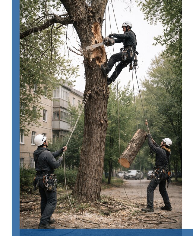 Срочное удаление аварийных деревьев в Чернушке с гарантией безопасности