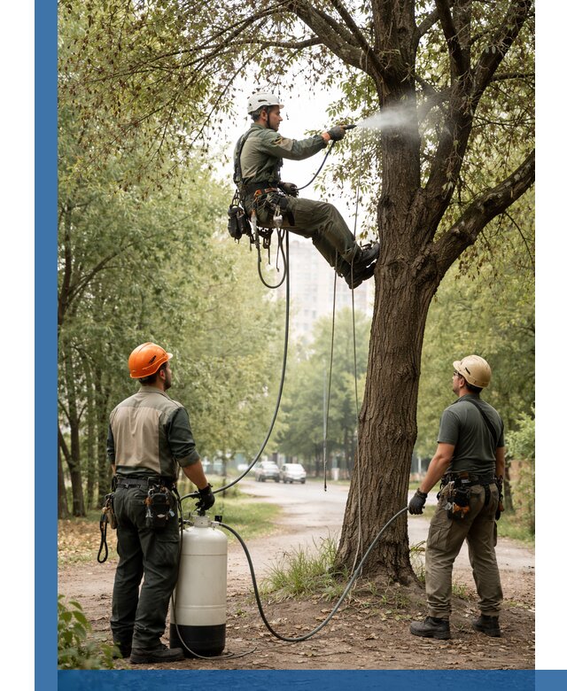 Обработка деревьев от вредителей в Чернушке профессиональная защита