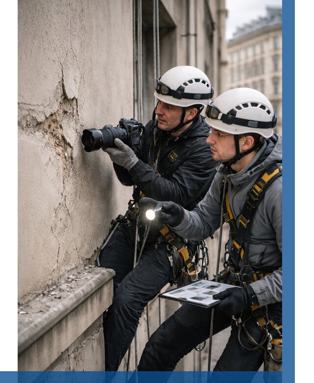 Фотофиксация дефектов фасада в Чернушке от 4570 р. | ВЫСОТНИК-Чрш