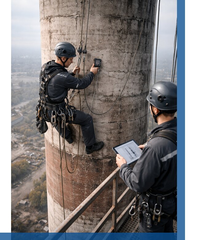 Обследование дымовой трубы в Чернушке от 8125 р. | ВЫСОТНИК-Чрш