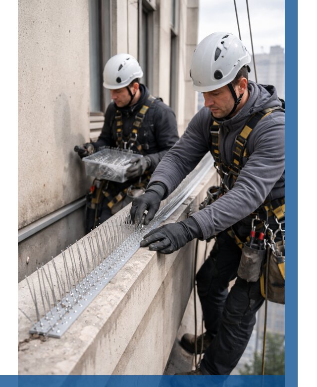 Установка шипов от птиц в Чернушке от 863 р. | ВЫСОТНИК-Чрш